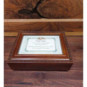 Cottage Garden Wooden Jewelry Trinket Music Box, You Light Up My Life